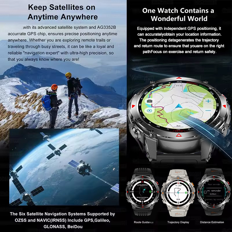 2025New Outdoor Military Smart - Smartwatch Store review and price