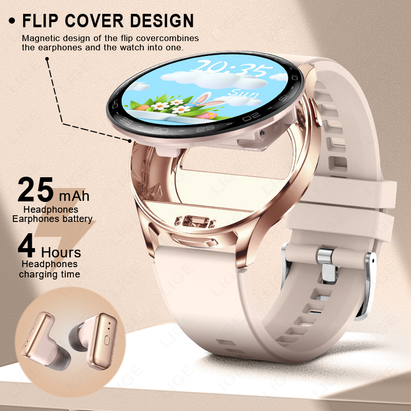 LIGE 2 In 1 TWS Headset Smart  - Smartwatch Headset review and price