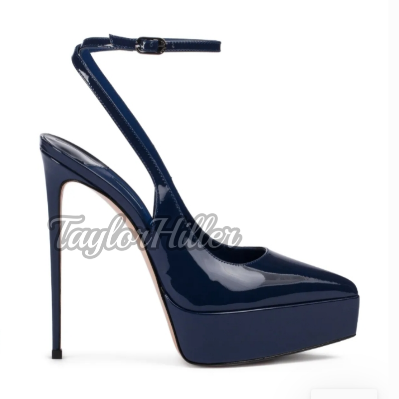 Cherry Red Platform Heeled San - Leather Classic Strap review and price